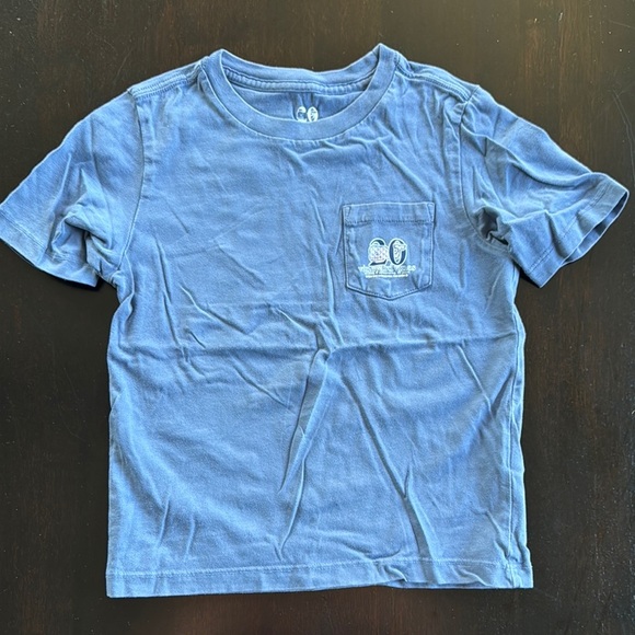 Vineyard Vines Blue Short Sleeve Tee Classic Cotton - Picture 1 of 4